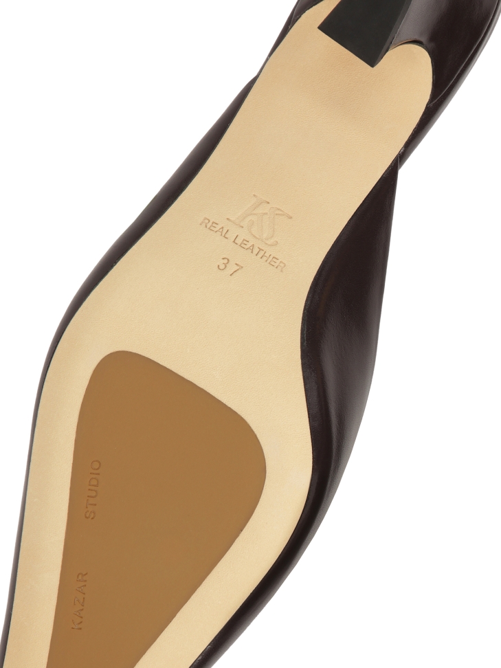 Pantoletten zum Hineinschlüpfen mit durchgehender Front  KS LEONIE