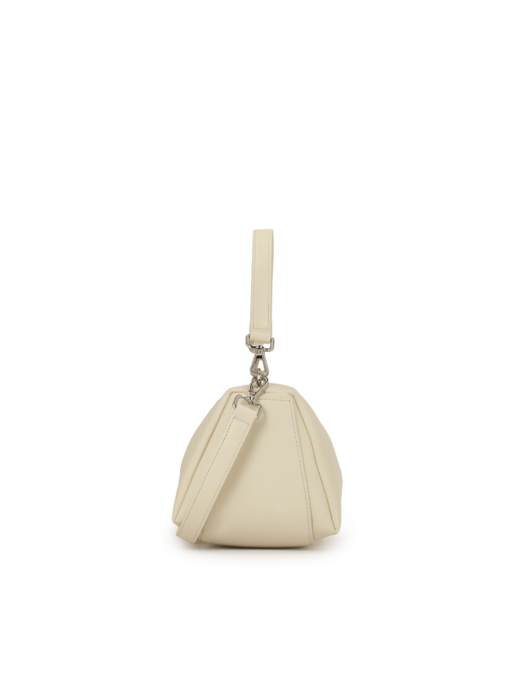 Längliche Lederhandtasche mit abnehmbaren Riemen KS VIV