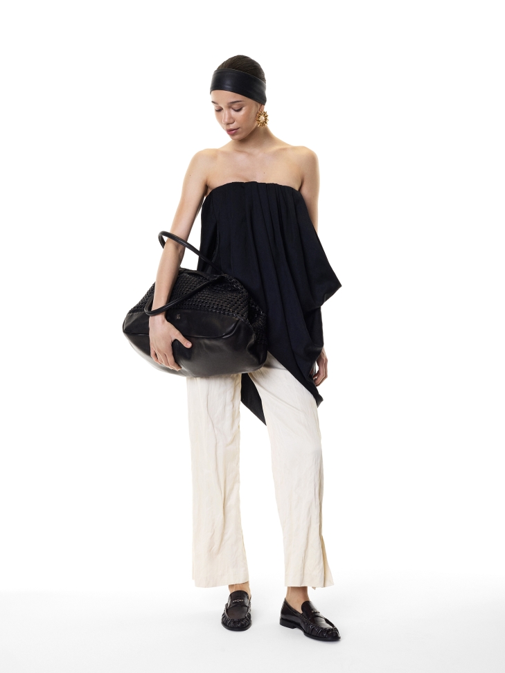 Große Handtasche mit auffälligem Geflecht  KS TISSER