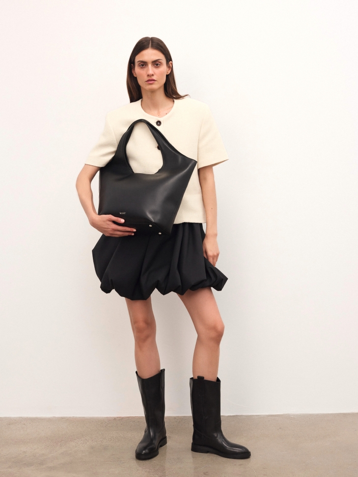 Große Leder-Umhängetasche FOLA