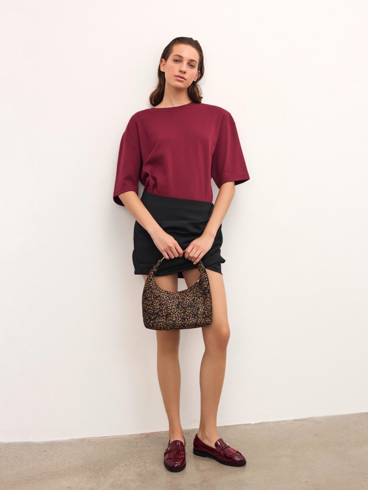 Kastanienbraune Lacklederschuhe mit Quasten IVESDALE