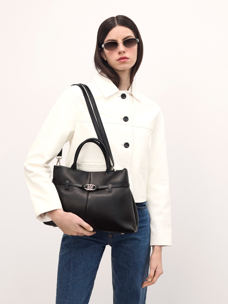 Elegante Lederhandtasche  CATE