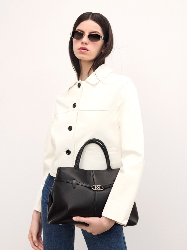 Elegante Lederhandtasche  CATE