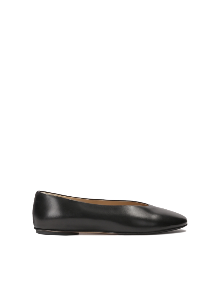 Schwarze Ballerinas aus weichem Leder  KS ANITE