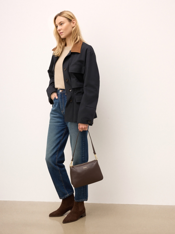 Braune Chelsea-Stiefel aus Wildleder SIRIN