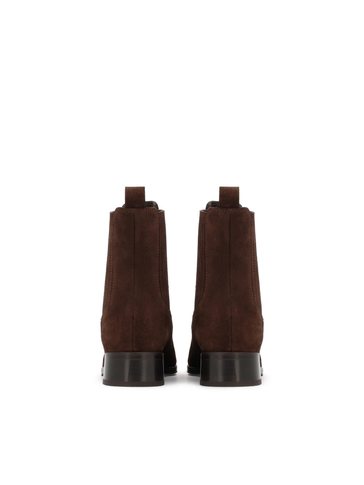 Braune Chelsea-Stiefel aus Wildleder SIRIN