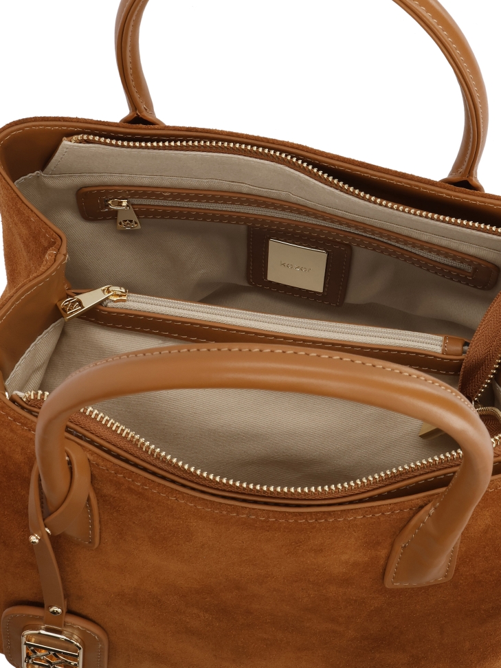 Handtasche und Umhängetasche aus Wildleder NOELLA S