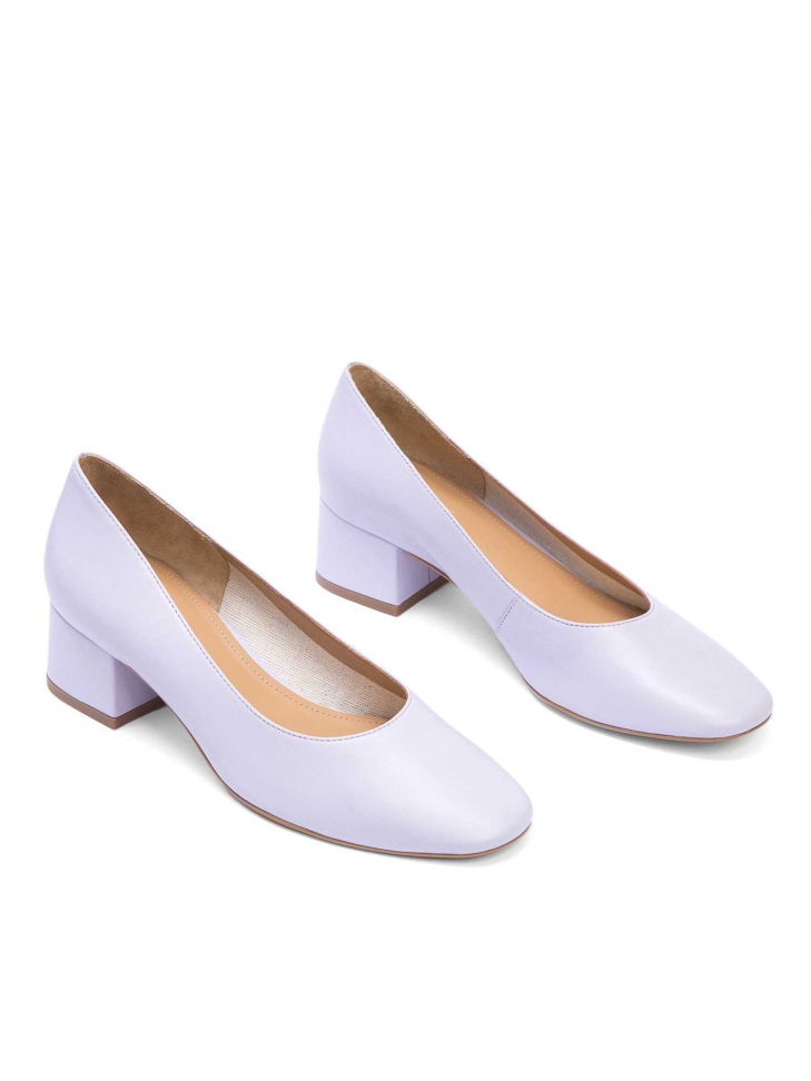 Fliederfarbene Damenpumps LIZBONA