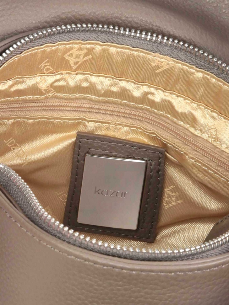 Taupefarbene Damentasche BALBINA